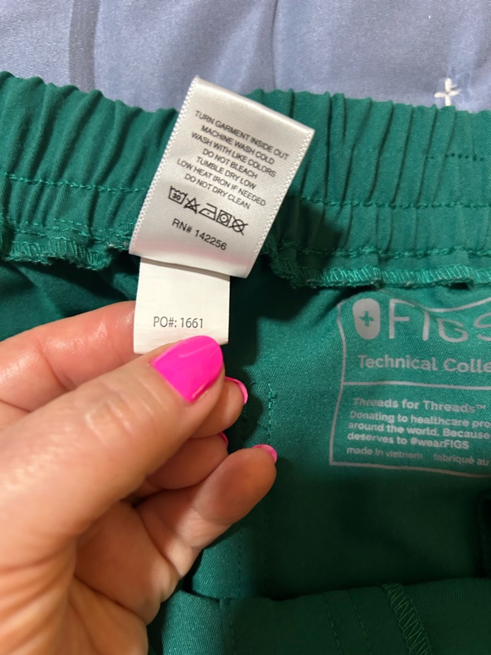 Figs Yola Hunter Green Drawstring Utility Scrub Pants Medium - Picture 5 of 10